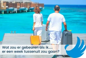 Wat zou er gebeuren als ik er een week tussenuit zou gaan?